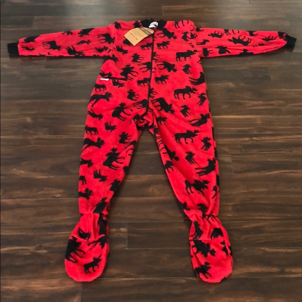 BRAND NEW REINDEER FOOTIE ONESIE